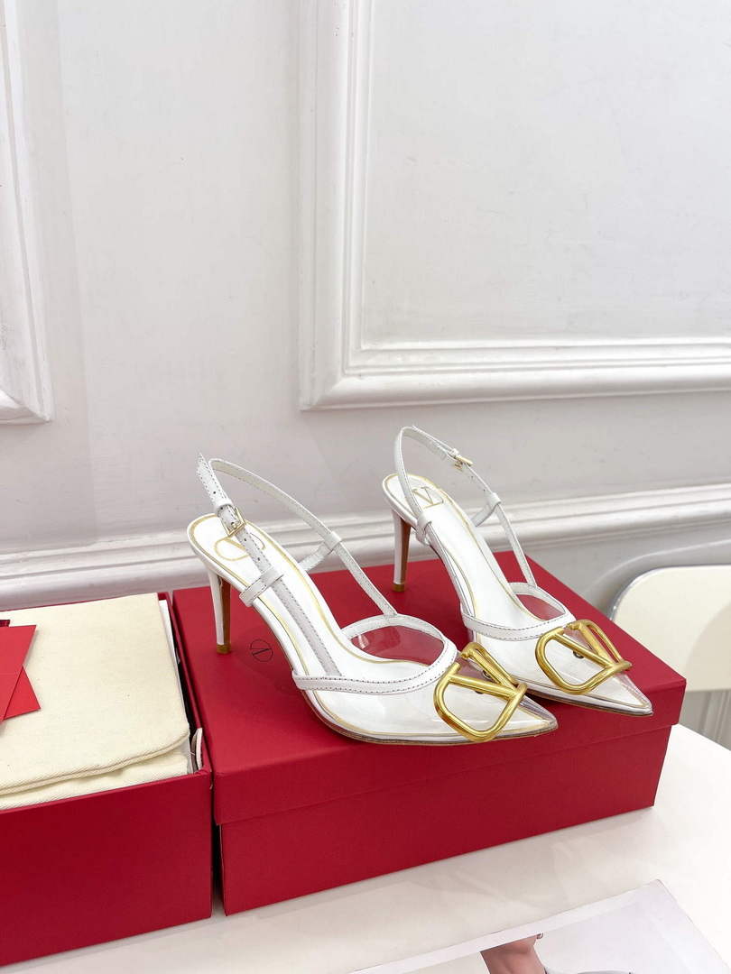Valentino WS0R01QJG slingback pump transparent material 80mm V75436 - 35 - View 1