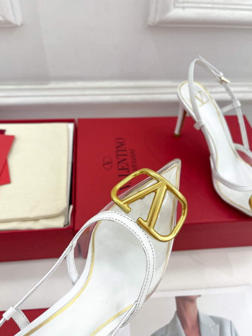 Valentino WS0R01QJG slingback pump transparent material 80mm V75436