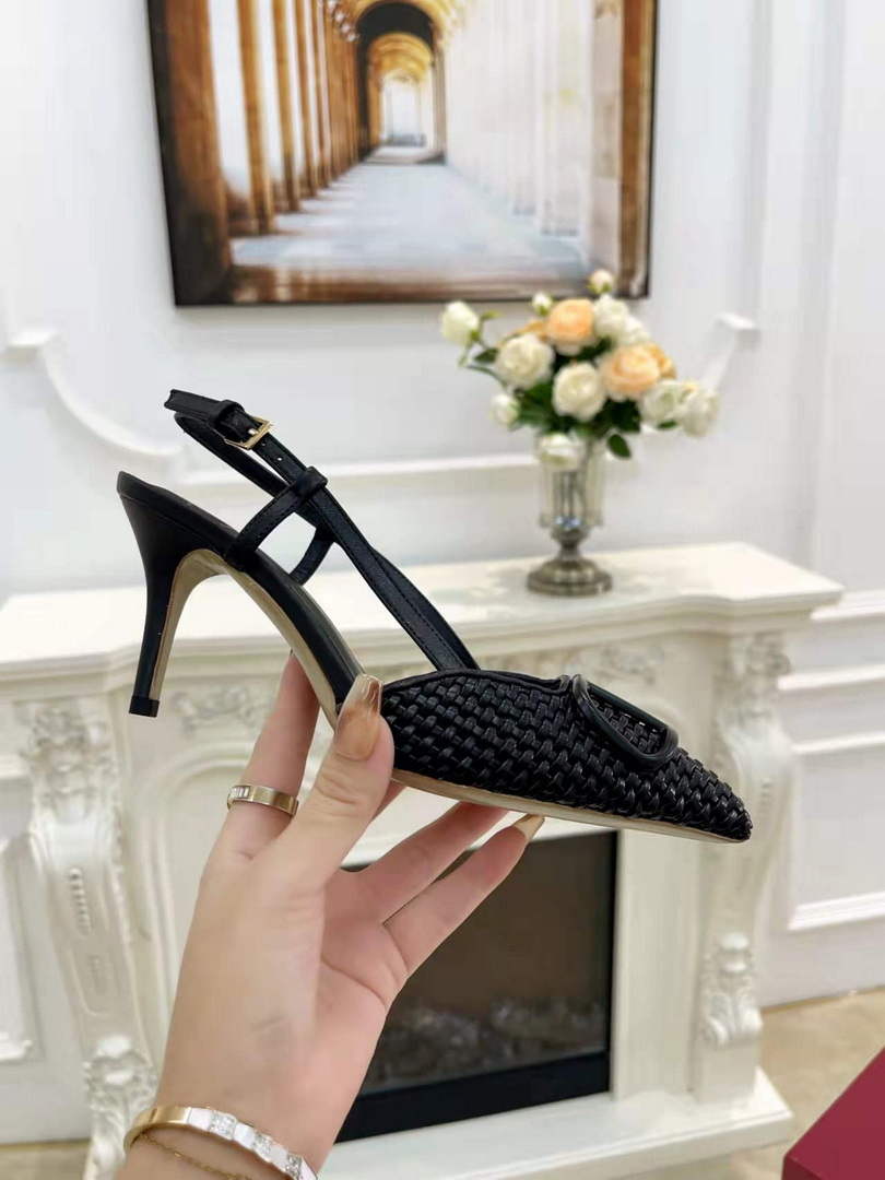 Valentino WS0R01SHD Signature pump metallic nappa 80mm V75480