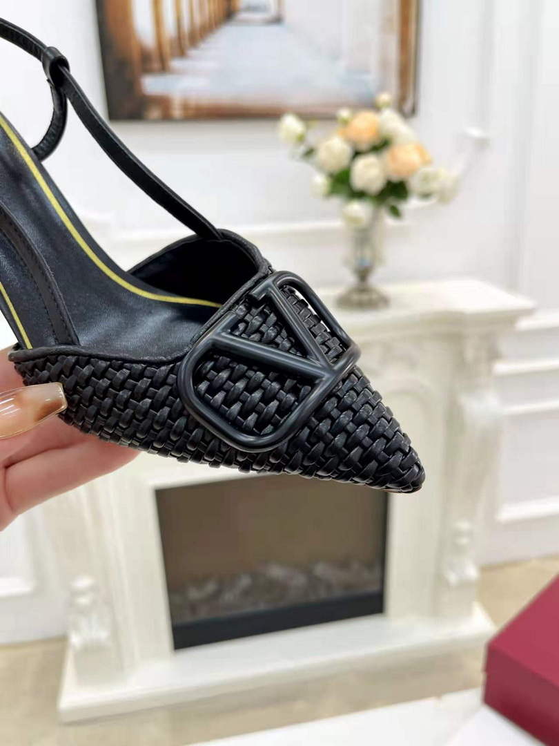 Valentino WS0R01SHD Signature pump metallic nappa 80mm V75480