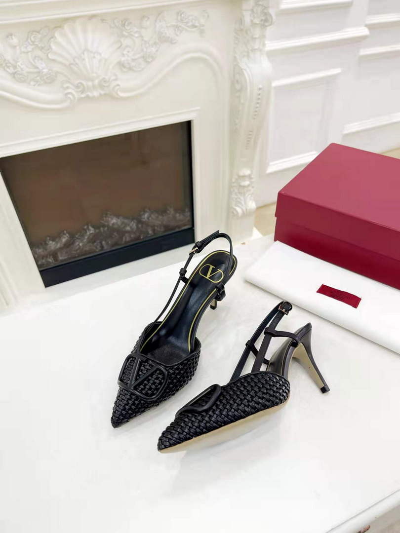 Valentino WS0R01SHD Signature pump metallic nappa 80mm V75480