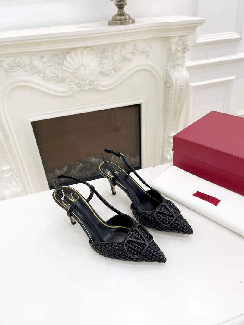 Valentino WS0R01SHD Signature pump metallic nappa 80mm V75480