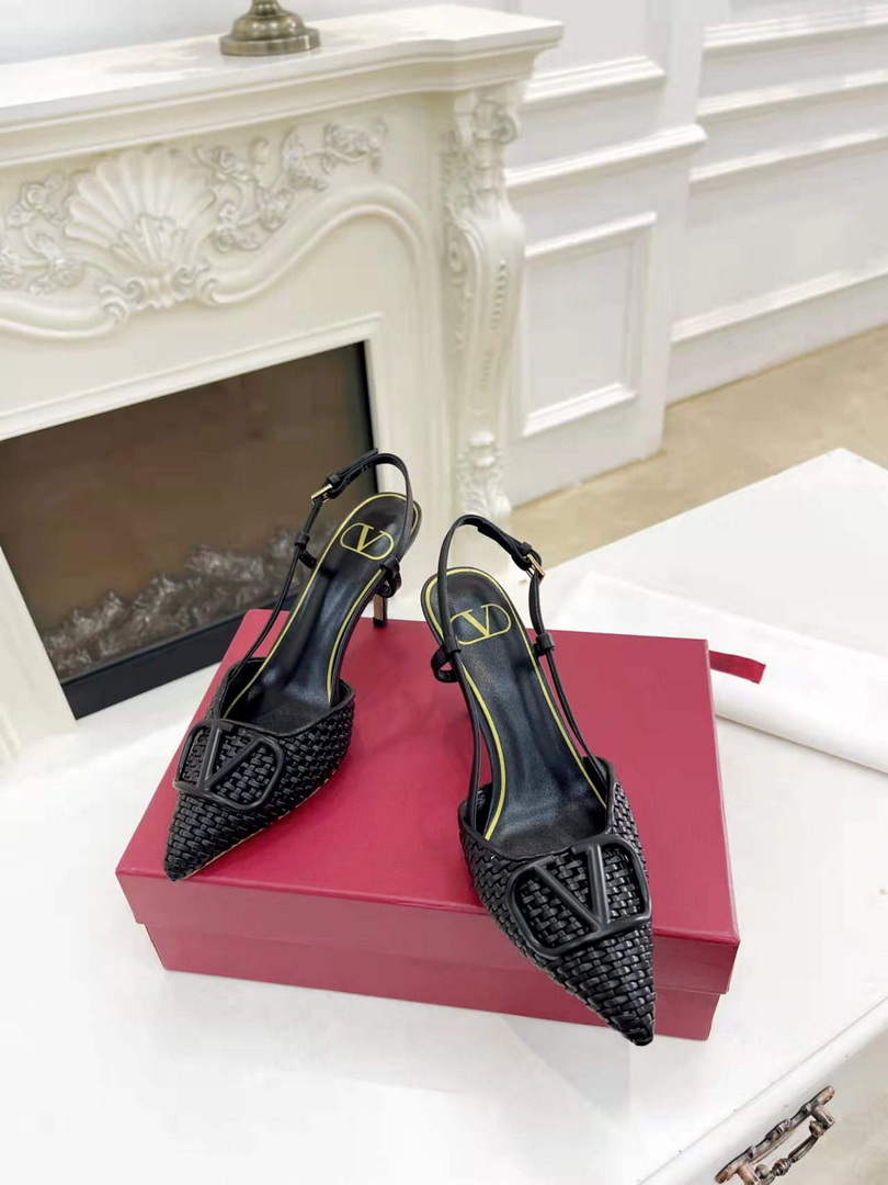 Valentino WS0R01SHD Signature pump metallic nappa 80mm V75480