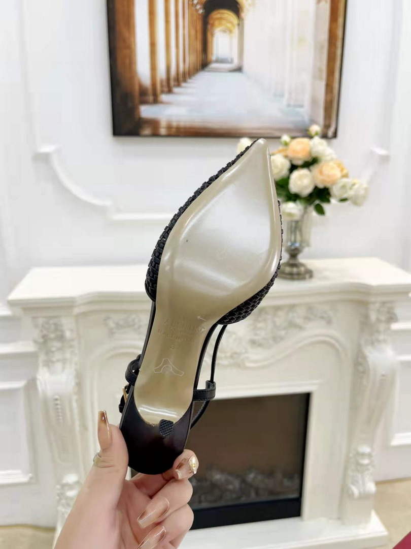 Valentino WS0R01SHD Signature pump metallic nappa 80mm V75480