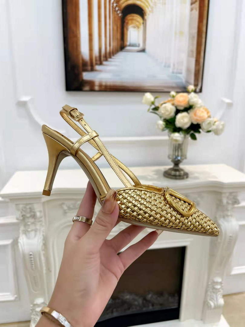 Valentino WS0R01SHD Signature pump metallic nappa 80mm V75481