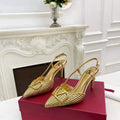 Valentino WS0R01SHD Signature pump metallic nappa 80mm V75481 - 35 - View 1