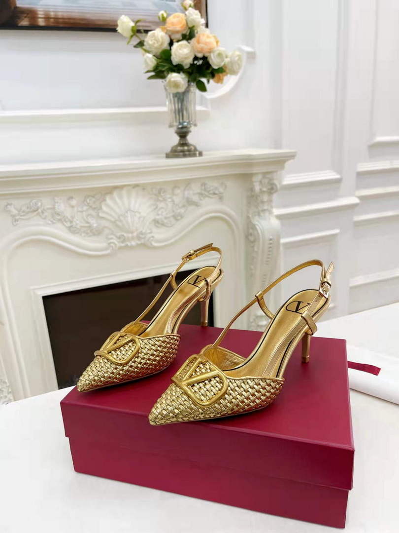 Valentino WS0R01SHD Signature pump metallic nappa 80mm V75481 - 35 - View 1