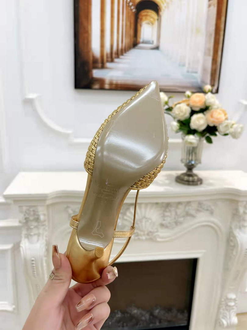 Valentino WS0R01SHD Signature pump metallic nappa 80mm V75481