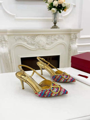 Valentino WS0R01SHD Signature pump metallic nappa 80mm V75482 - 35 - View 4