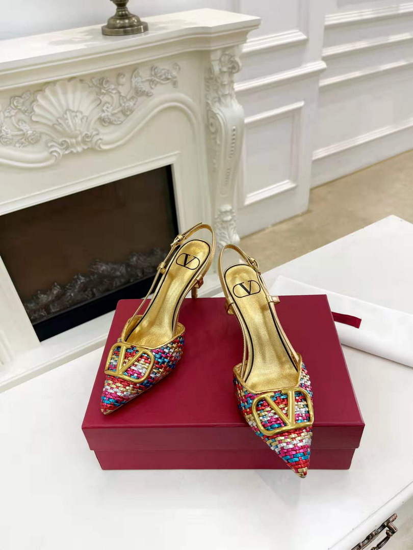 Valentino WS0R01SHD Signature pump metallic nappa 80mm V75482