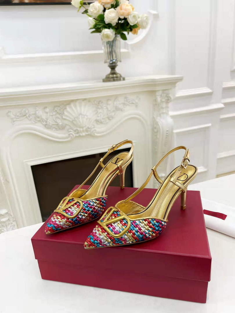 Valentino WS0R01SHD Signature pump metallic nappa 80mm V75482 - 35 - View 1