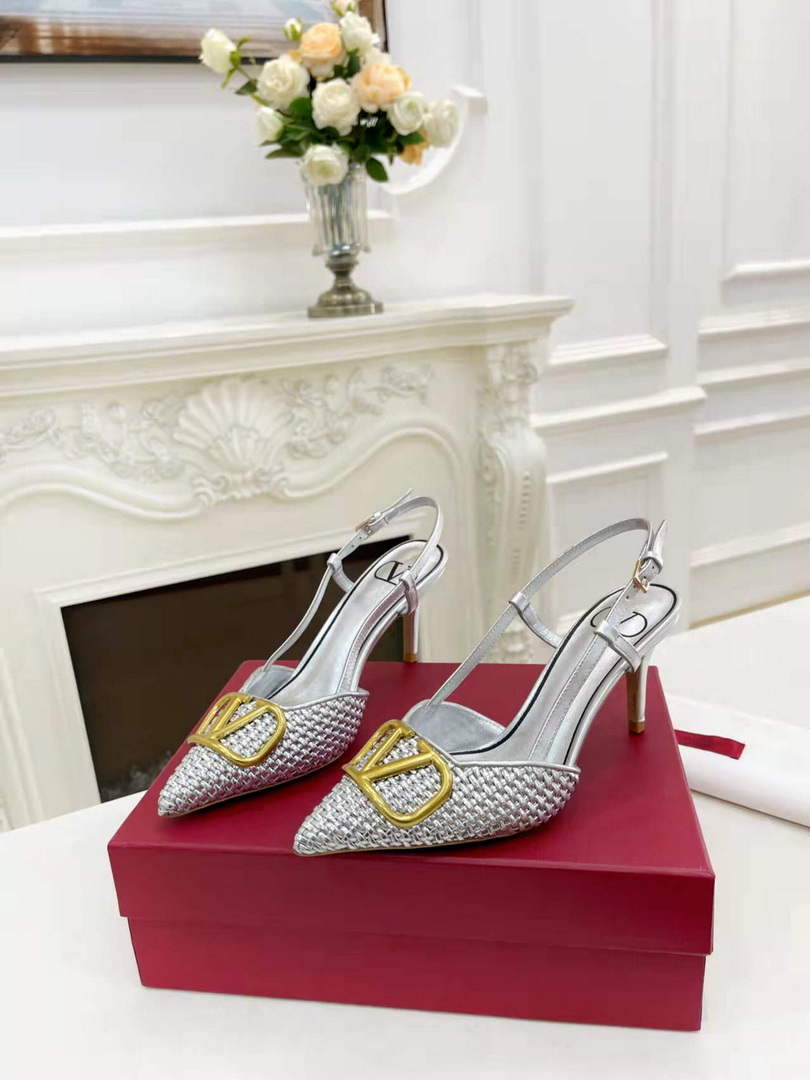 Valentino WS0R01SHD Signature pump metallic nappa 80mm V75483 - 35 - View 1