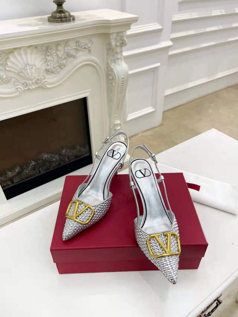 Valentino WS0R01SHD Signature pump metallic nappa 80mm V75483