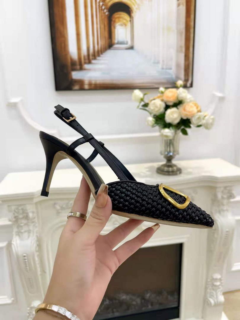 Valentino WS0R01SHD Signature pump metallic nappa 80mm V75484