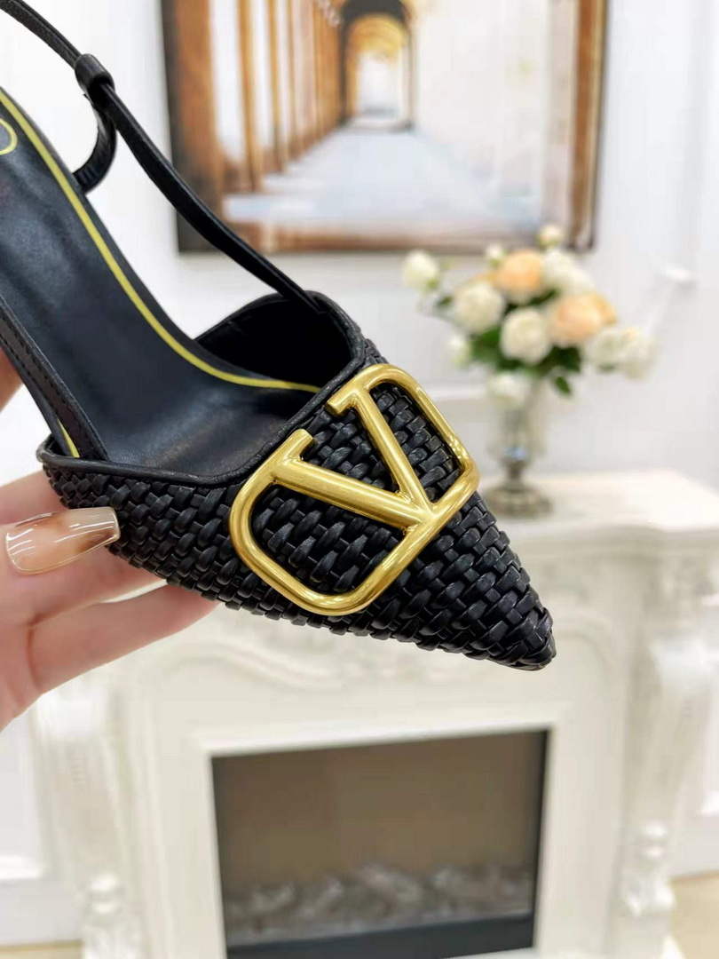 Valentino WS0R01SHD Signature pump metallic nappa 80mm V75484