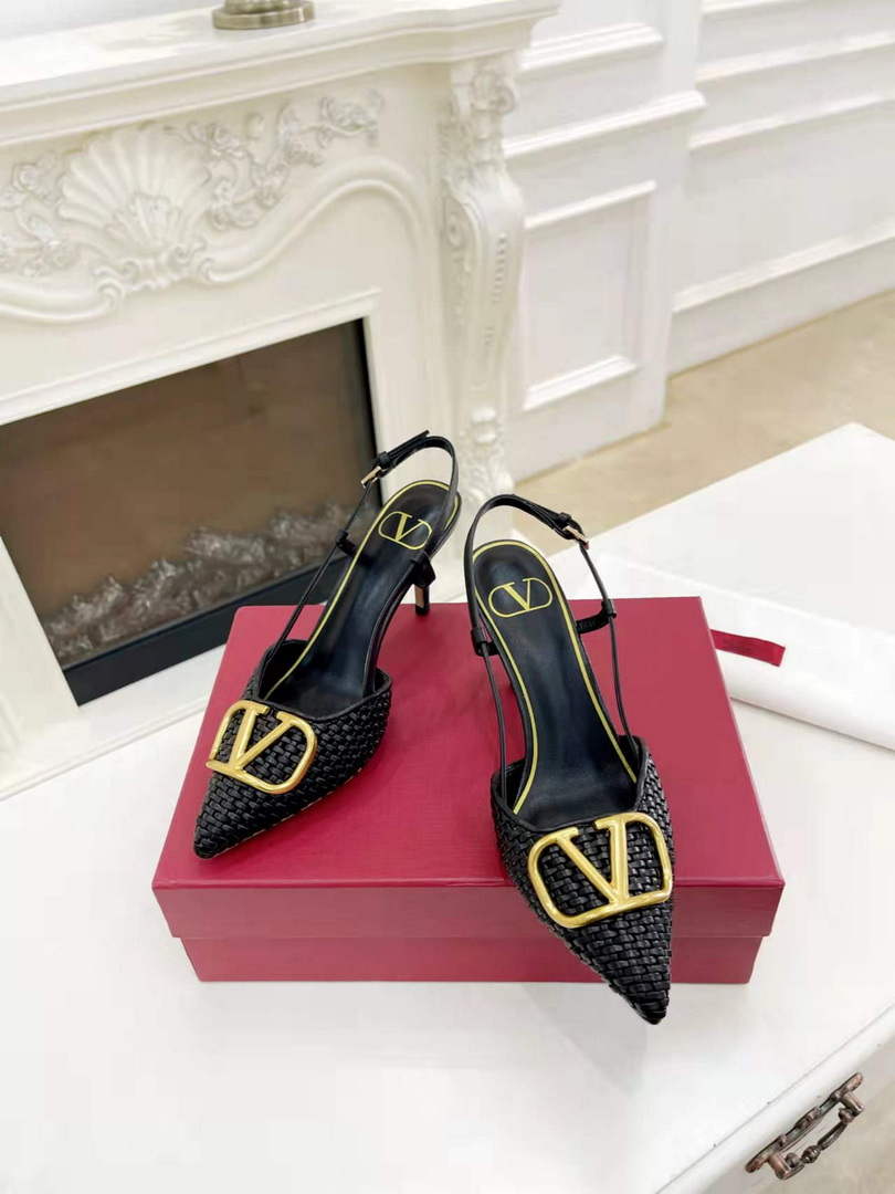 Valentino WS0R01SHD Signature pump metallic nappa 80mm V75484
