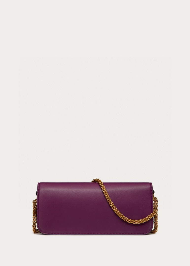Valentino XW0B0K30 Loc¨° Calfskin Shoulder Bag Purple