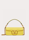 Valentino XW0B0K30 Loc¨° Calfskin Shoulder Bag Yellow