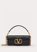 Valentino XW0B0K30 Loc¨° Calfskin Shoulder Bag Black