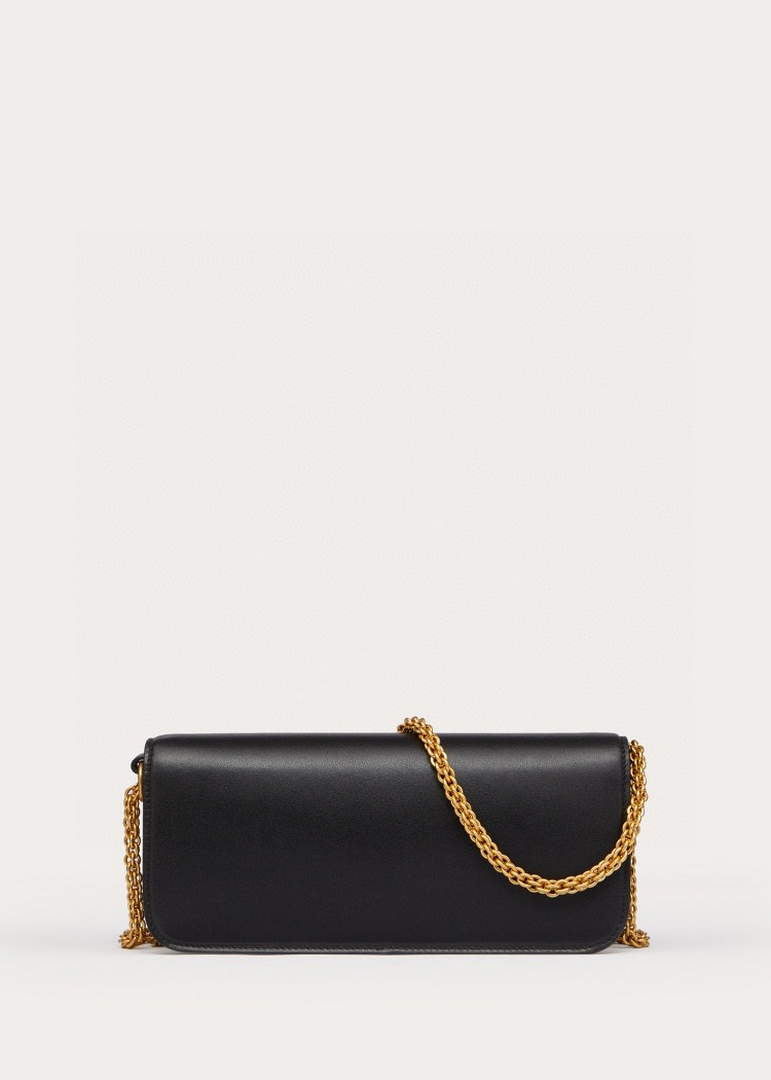 Valentino XW0B0K30 Loc¨° Calfskin Shoulder Bag Black