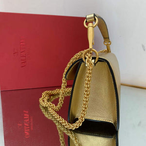 Valentino XW0B0K30 Loc¨° Calfskin Shoulder Bag Gold - Default Title - View 4