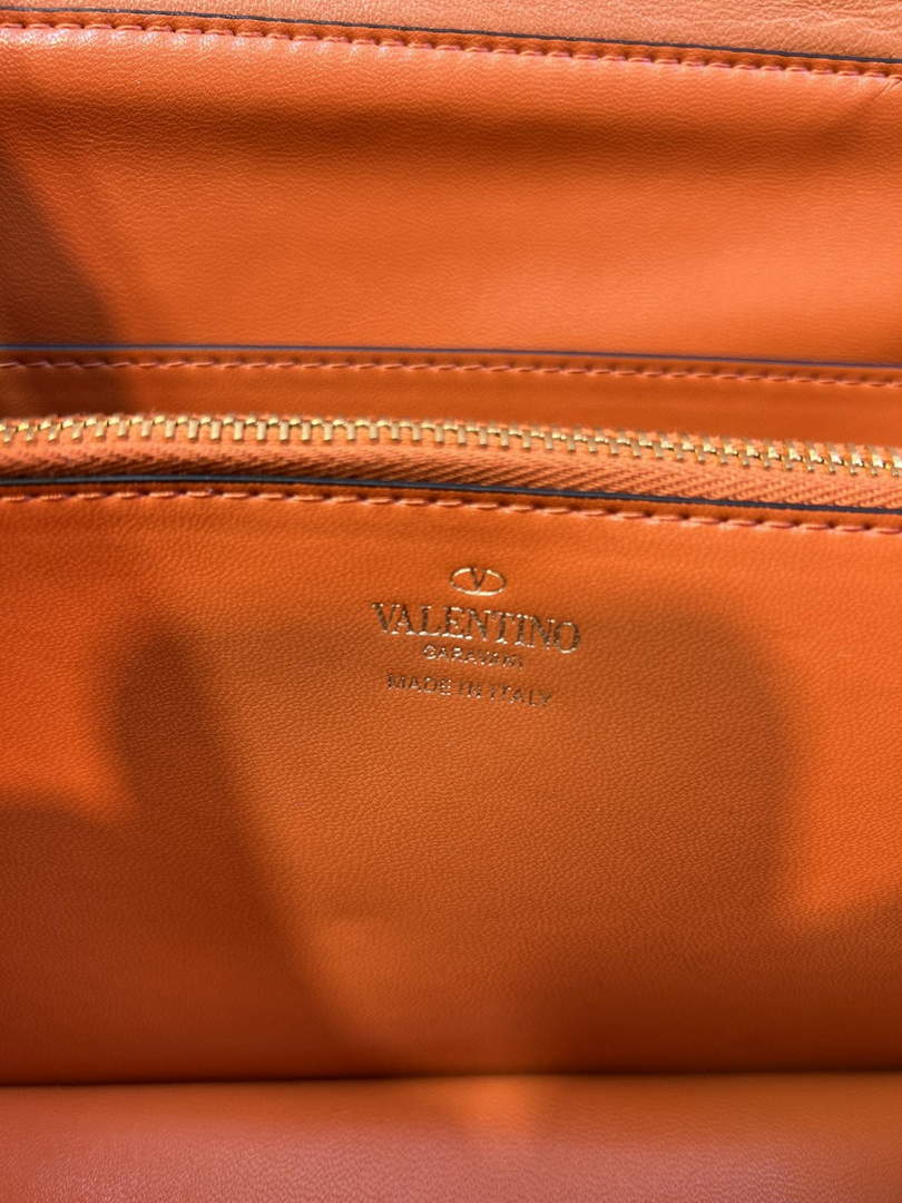 Valentino XW2B0K26 Stud Sign Nappa Shoulder Bag Tan