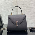 Valextra Iside Top Handle Mini Bag Black WBES0036028 - Default Title - View 1