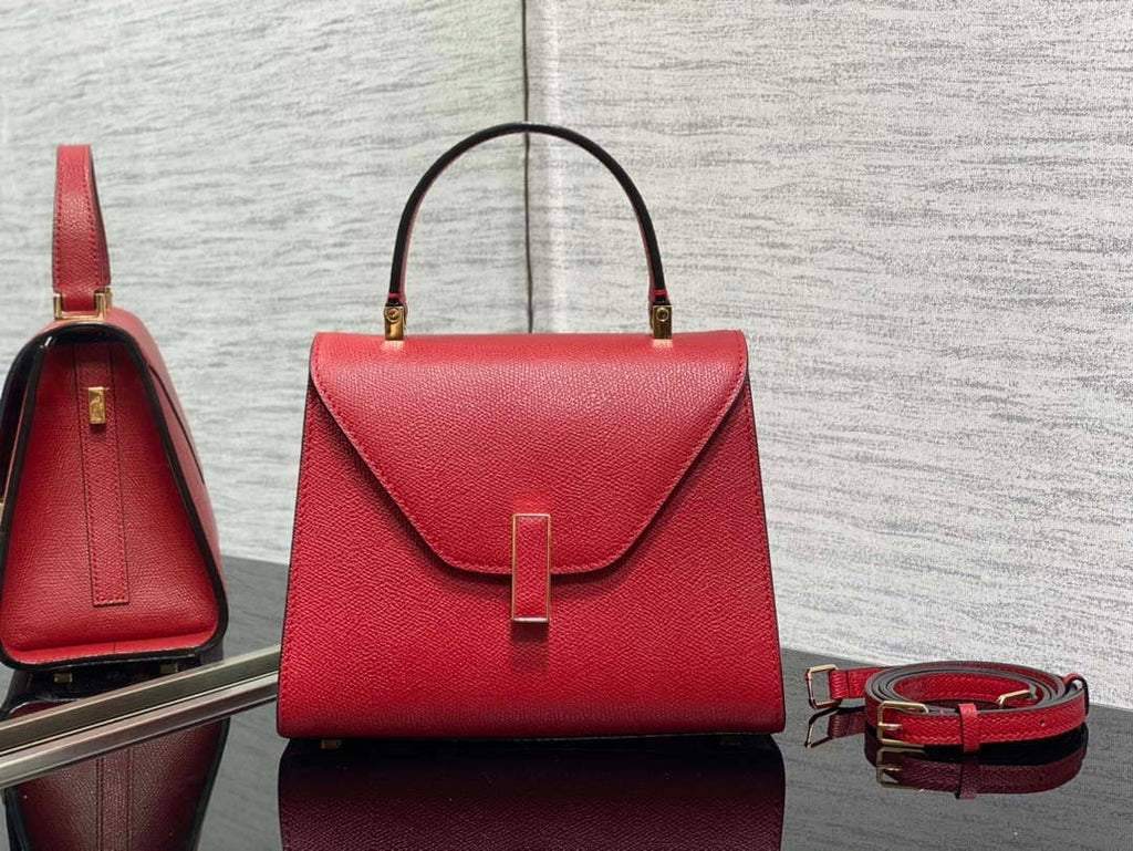 Valextra Iside Top Handle Mini Bag WBES0036028 Red