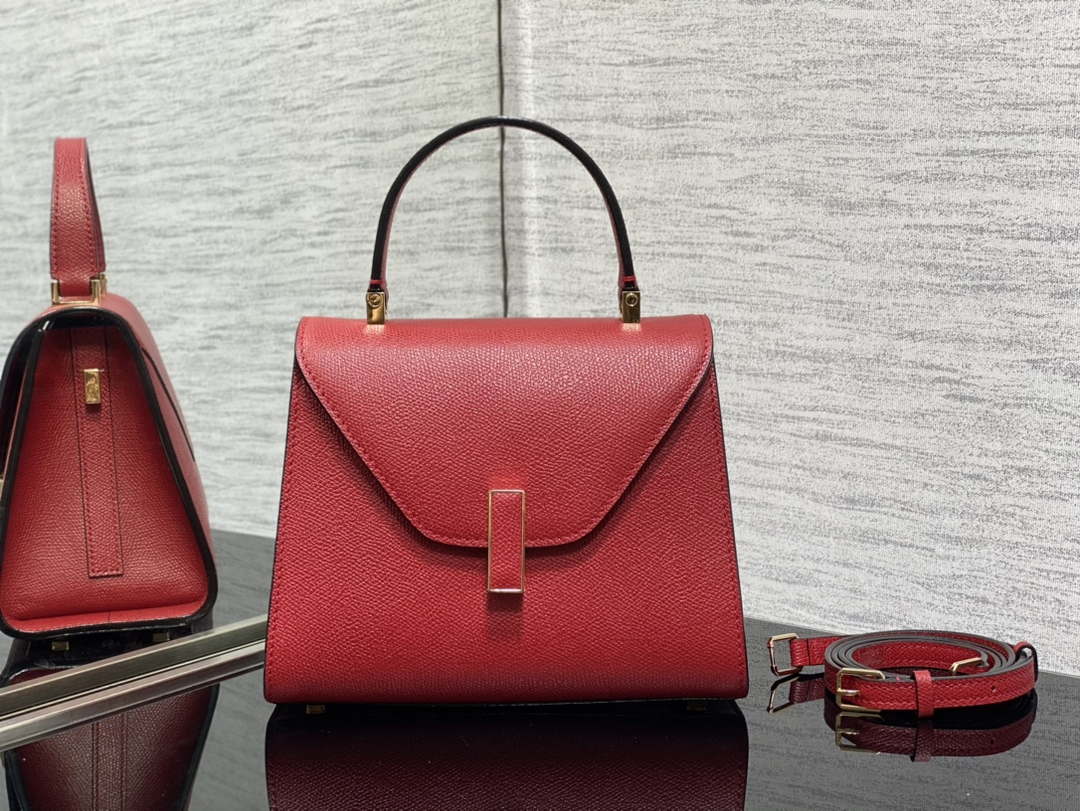 Valextra Iside Top Handle Mini Bag WBES0036028 Red - Default Title - View 1