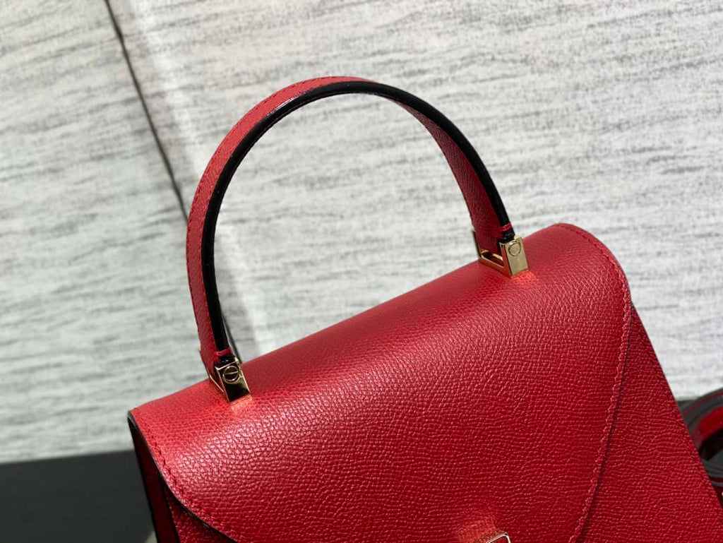Valextra Iside Top Handle Mini Bag WBES0036028 Red