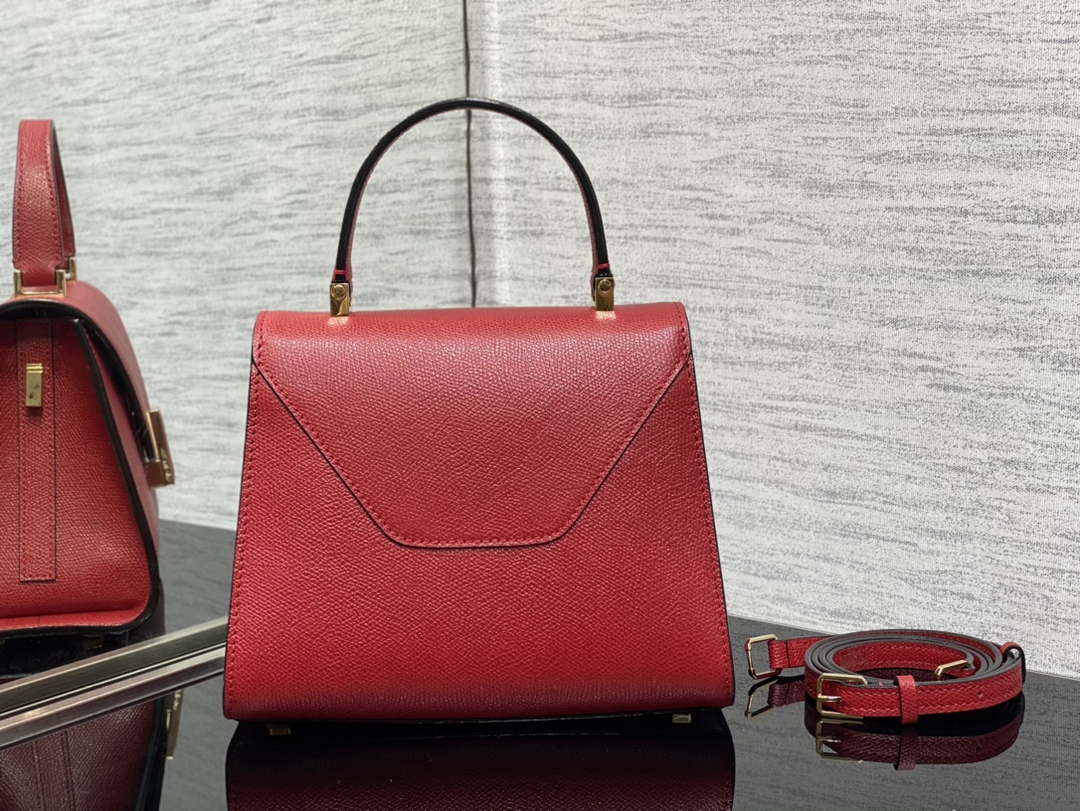 Valextra Iside Top Handle Mini Bag WBES0036028 Red