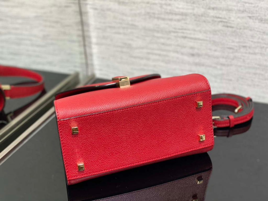 Valextra Iside Top Handle Mini Bag WBES0036028 Red