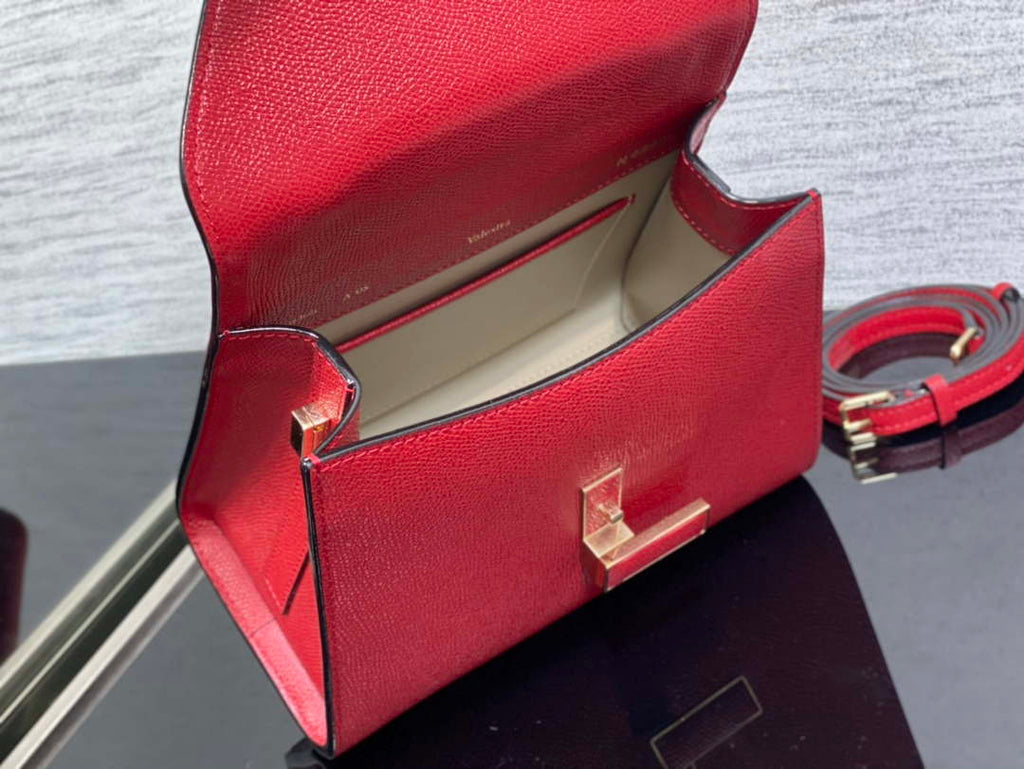 Valextra Iside Top Handle Mini Bag WBES0036028 Red
