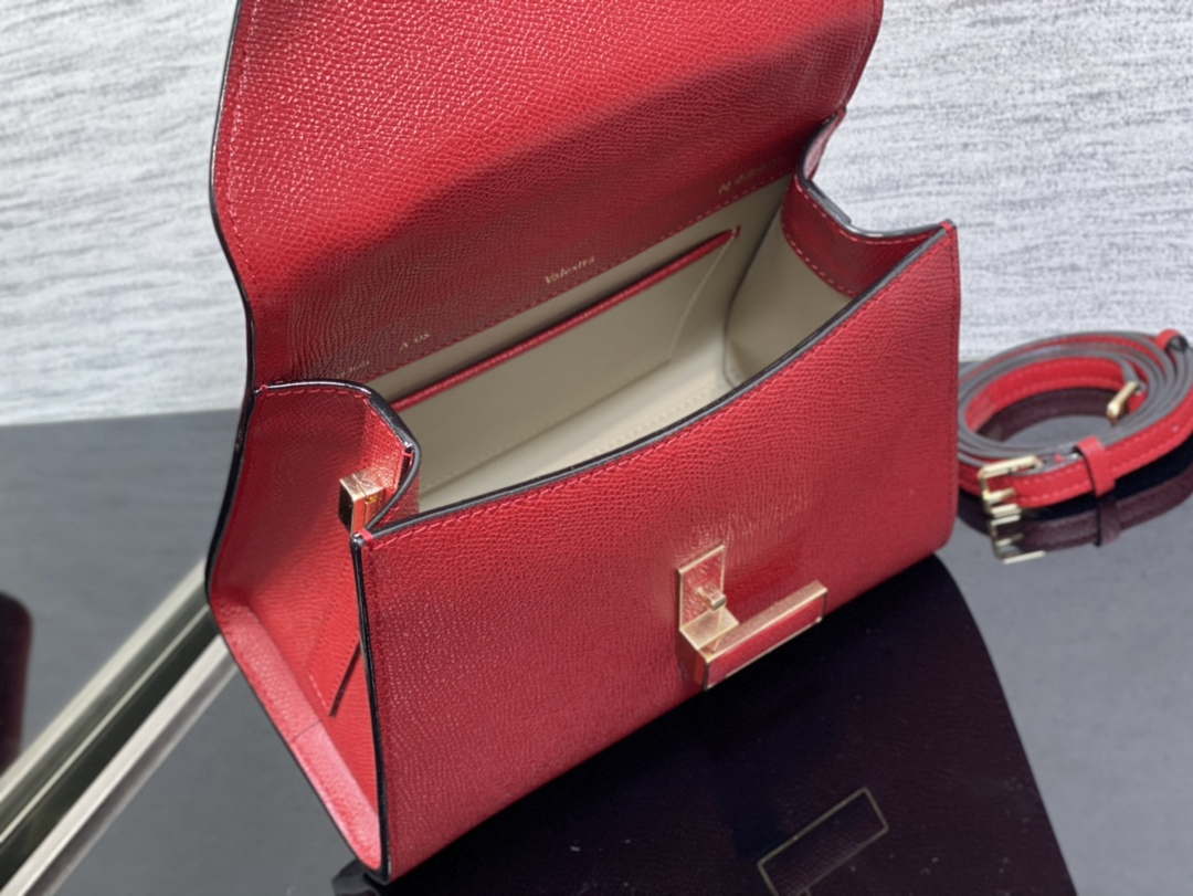 Valextra Iside Top Handle Mini Bag WBES0036028 Red