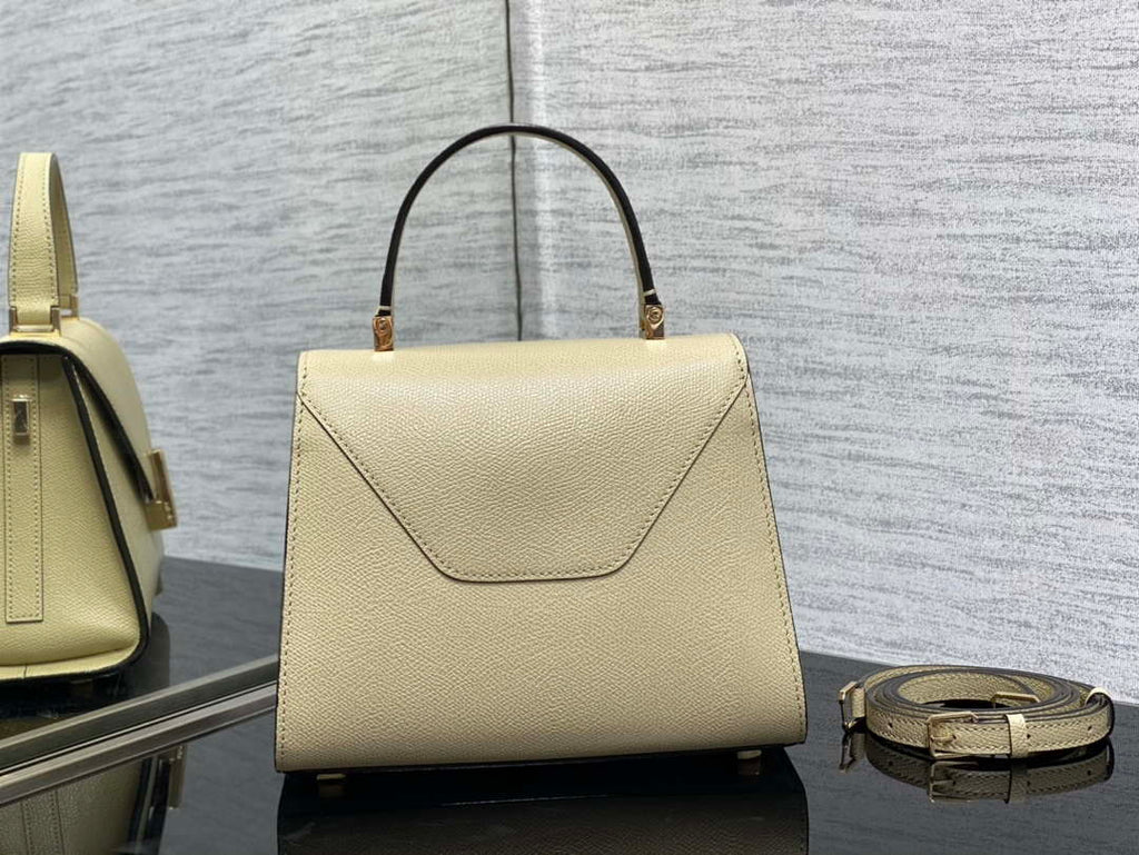 Valextra Iside Top Handle Mini Bag WBES0036028 Beige