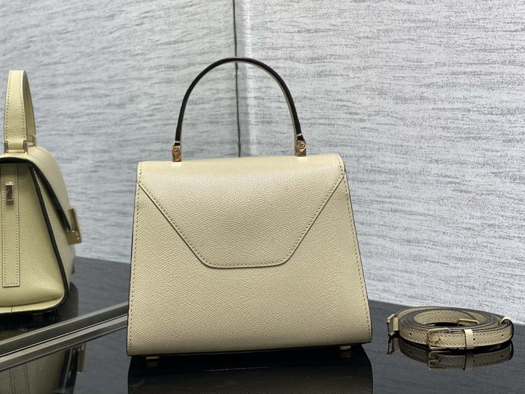 Valextra Iside Top Handle Mini Bag WBES0036028 Beige