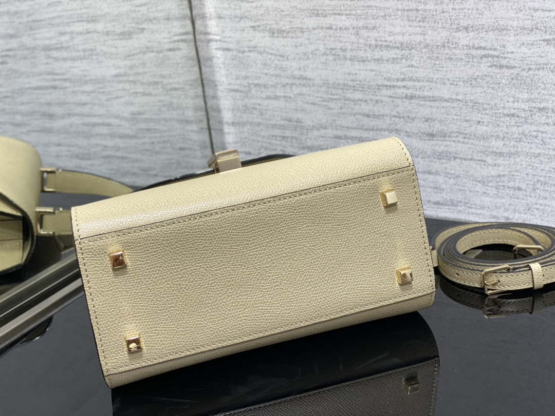 Valextra Iside Top Handle Mini Bag WBES0036028 Beige