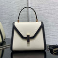 Valextra Iside Top Handle Mini Bag WBES0036028 White& Black - Default Title - View 1