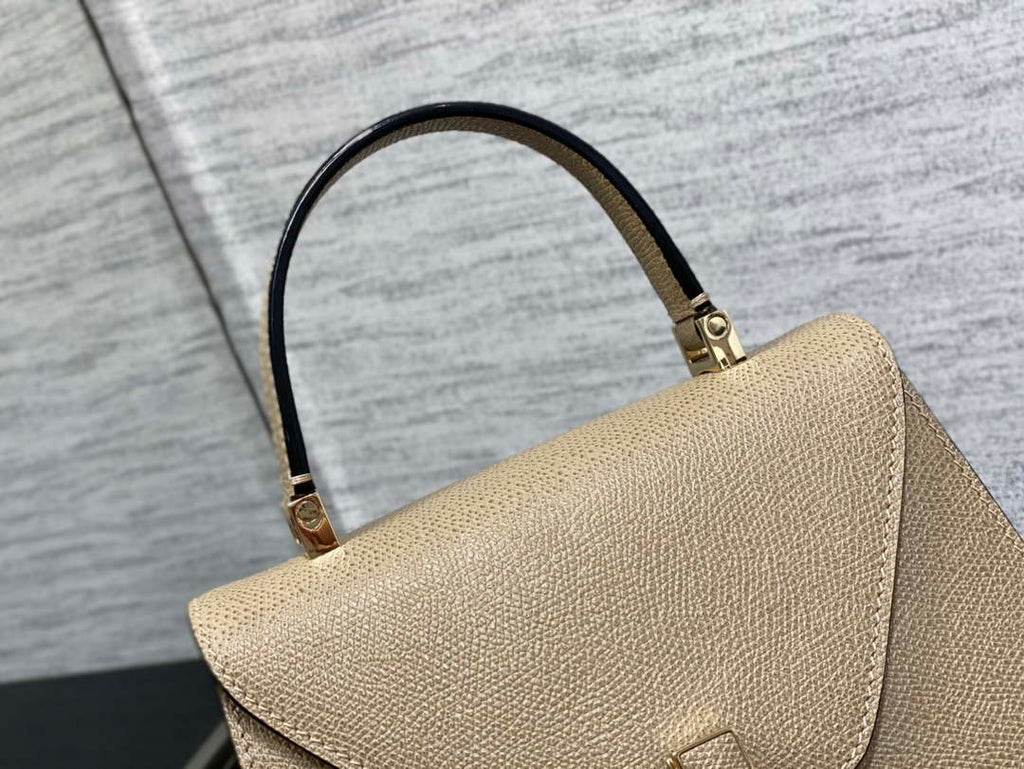 Valextra Iside Top Handle Mini Bag WBES0036028 elephant Gray
