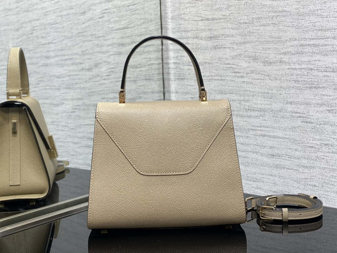 Valextra Iside Top Handle Mini Bag WBES0036028 elephant Gray