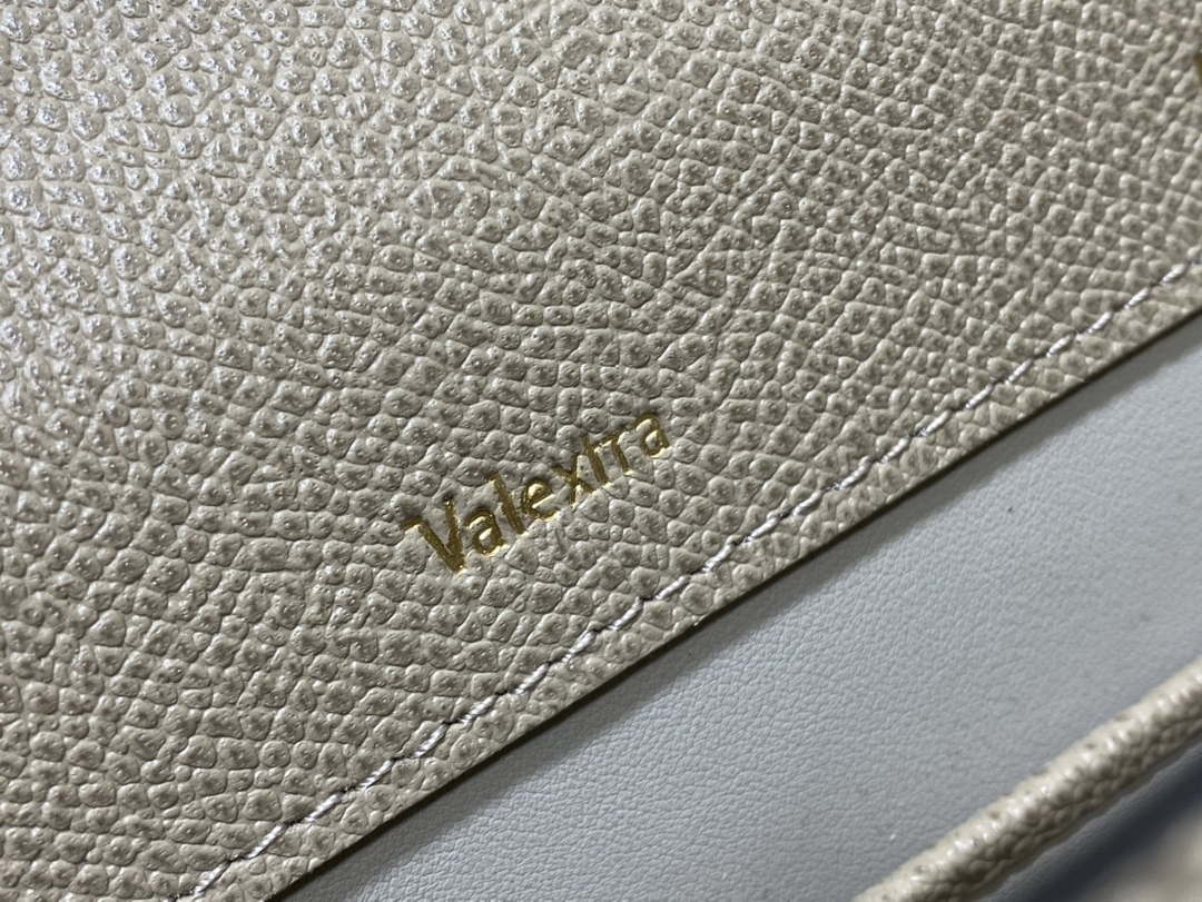 Valextra Iside Top Handle Mini Bag WBES0036028 elephant Gray