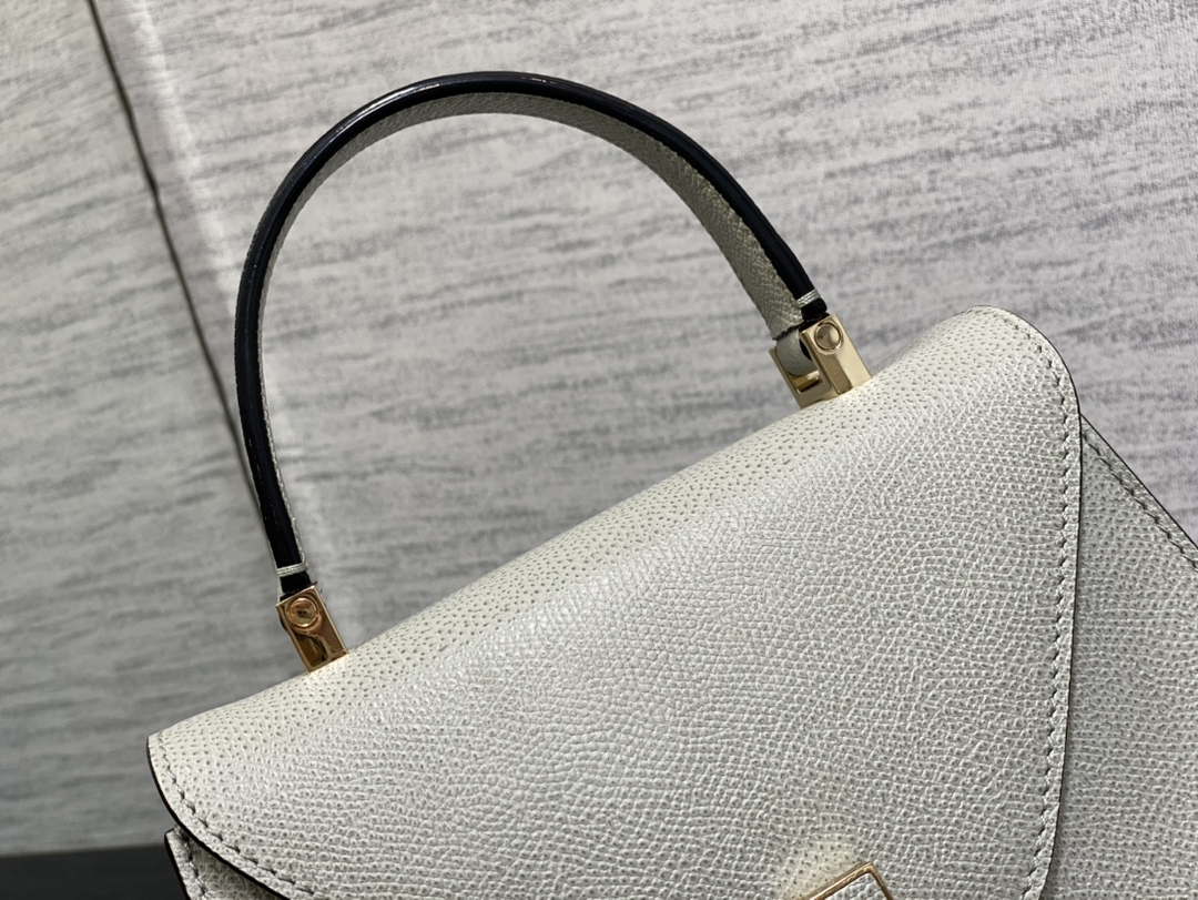 Valextra Iside Top Handle Mini Bag WBES0036028 Gray