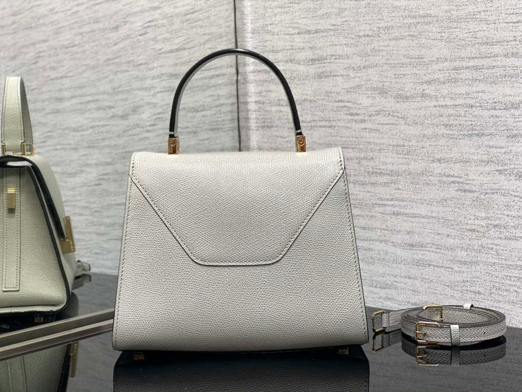 Valextra Iside Top Handle Mini Bag WBES0036028 Gray