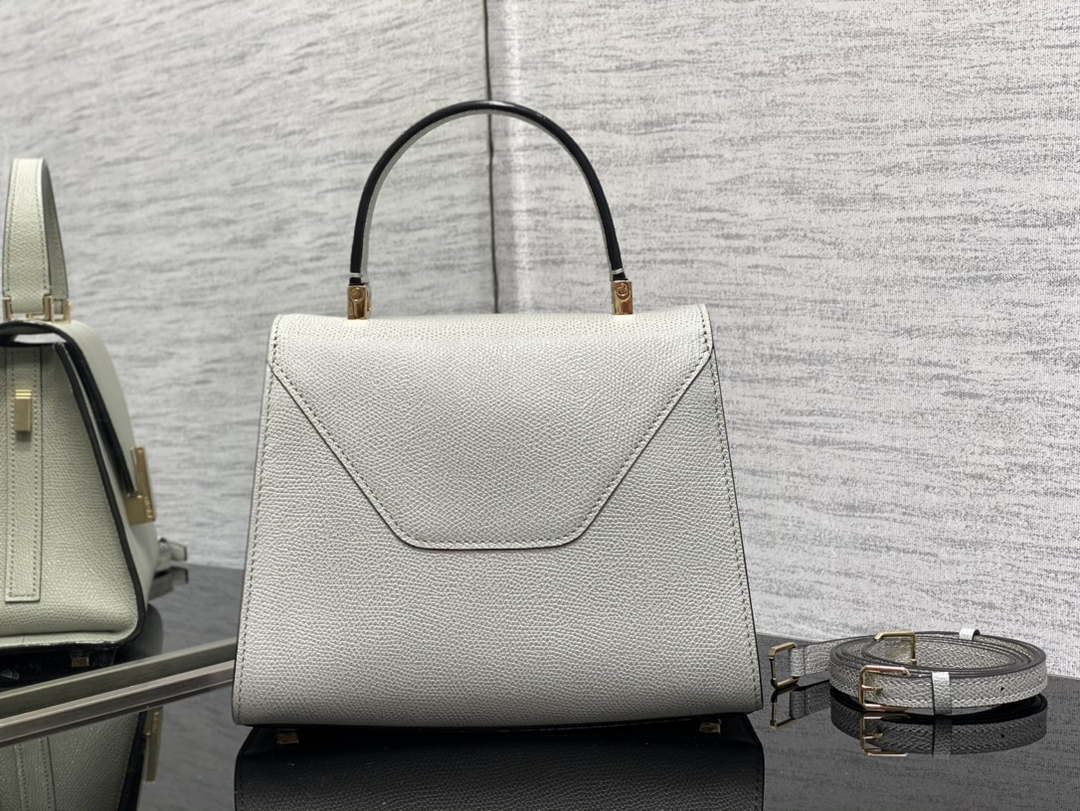 Valextra Iside Top Handle Mini Bag WBES0036028 Gray