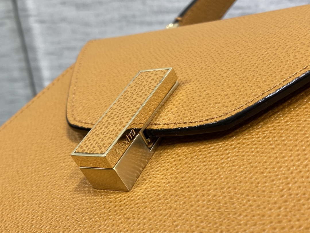 Valextra Iside Top Handle Mini Bag WBES0036028 Tan