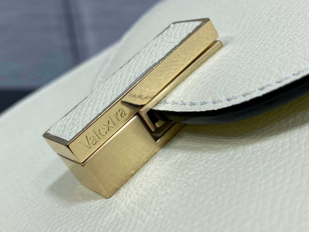 Valextra Iside Top Handle Mini Bag WBES0036028 White