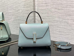 Valextra WBES0036028 Iside Top Handle micro Bag Light Blue - Default Title - View 1