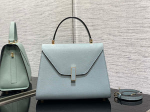 Valextra WBES0056028 Iside Top Handle Medium Bag Blue - Default Title - View 1