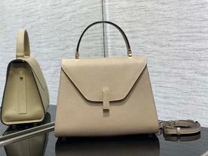 Valextra WBES0056028 Iside Top Handle Medium Bag Elephant Gray - Default Title - View 1