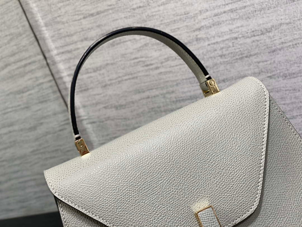 Valextra WBES0056028 Iside Top Handle Medium Bag Gray